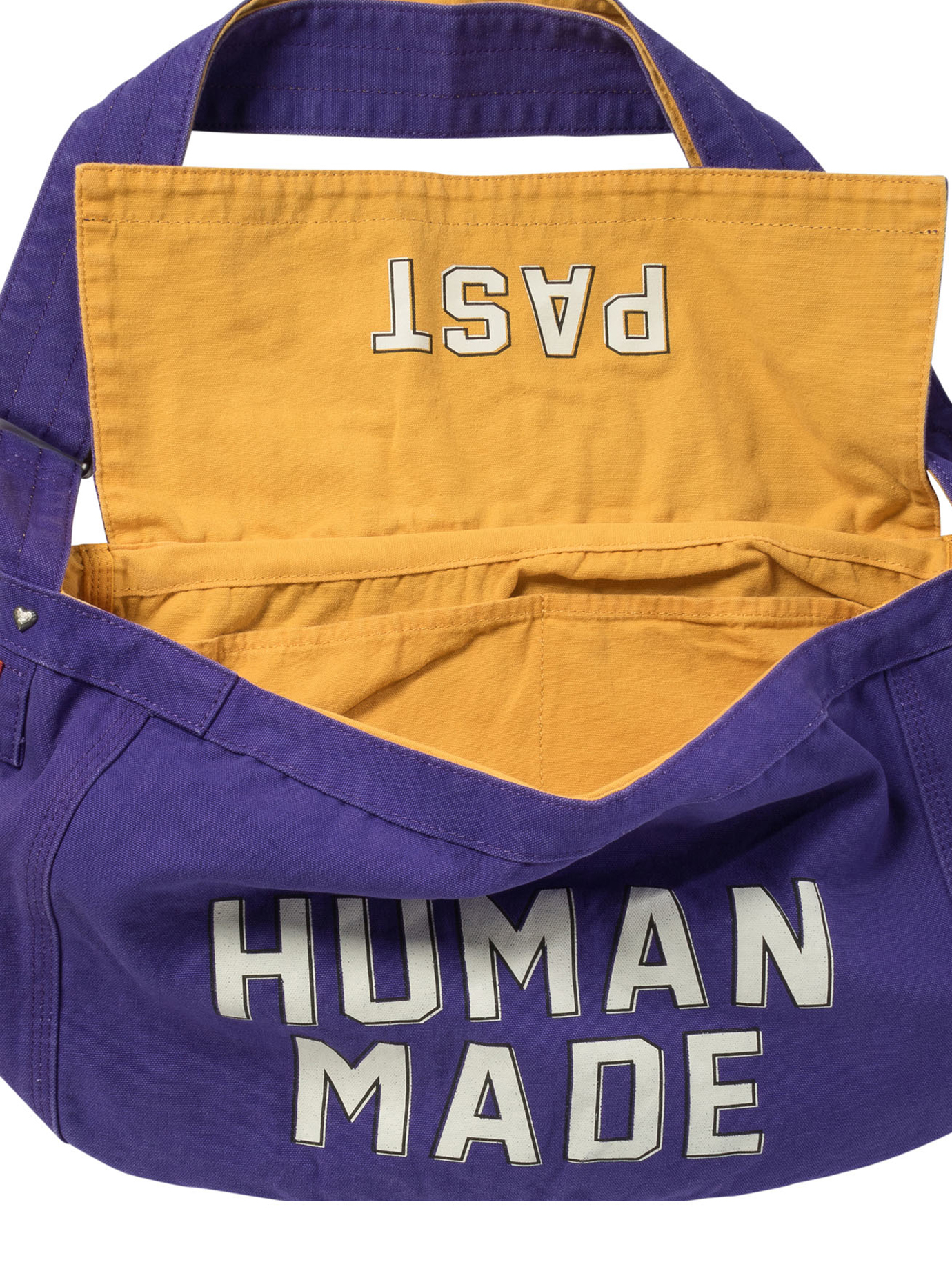 HUMAN MADE Purple Mail crossbody reversible bag